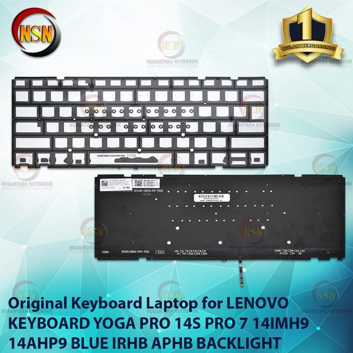แป้นพิมพ์แล็ปท็อปสําหรับ YOGA PRO 14S PRO 7 14IMH9 14AHP9 BLUE BACKLIGHT เดิม