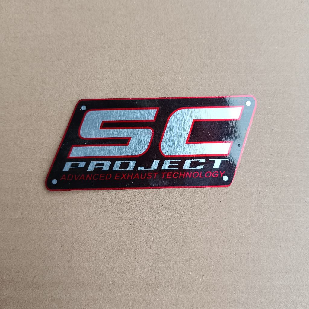 SC PROJECT BRAND RACING EXHAUST EMBLEM SC ตราสัญลักษณ์โครงการ