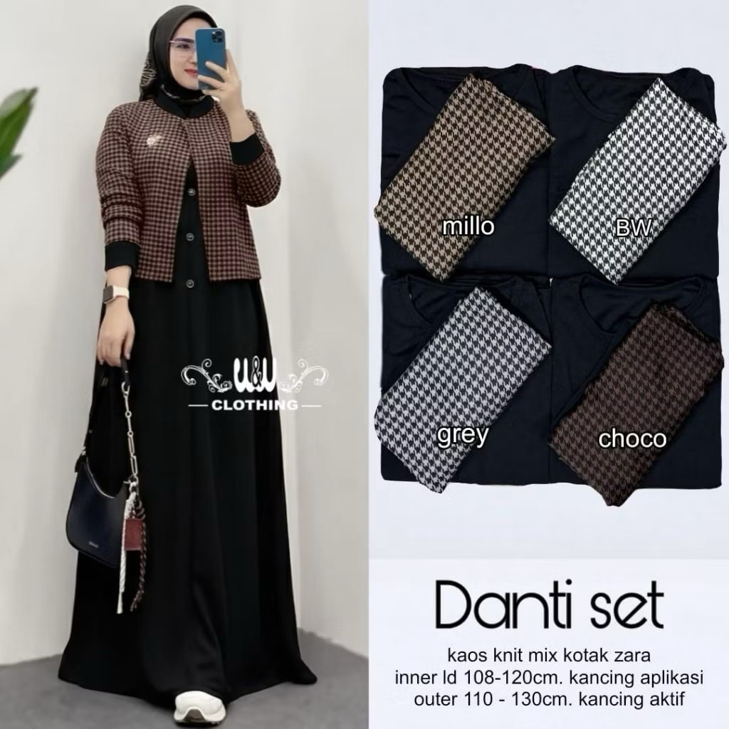 JS DANTI ชุดกามิสผู้หญิง KEKINIAN / FASHION GAMIS / GAMIS / MUSLIM CLOTHES SET / LAST GAMIS