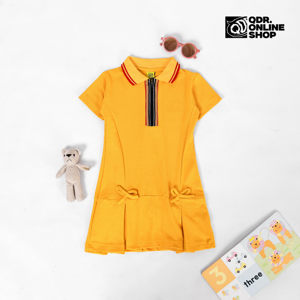 KATUN QDR Onlineshop Nova Cotton Polo Dress Shirt for Girls งานปักพรีเมียม อายุ 2 - 12 ปี