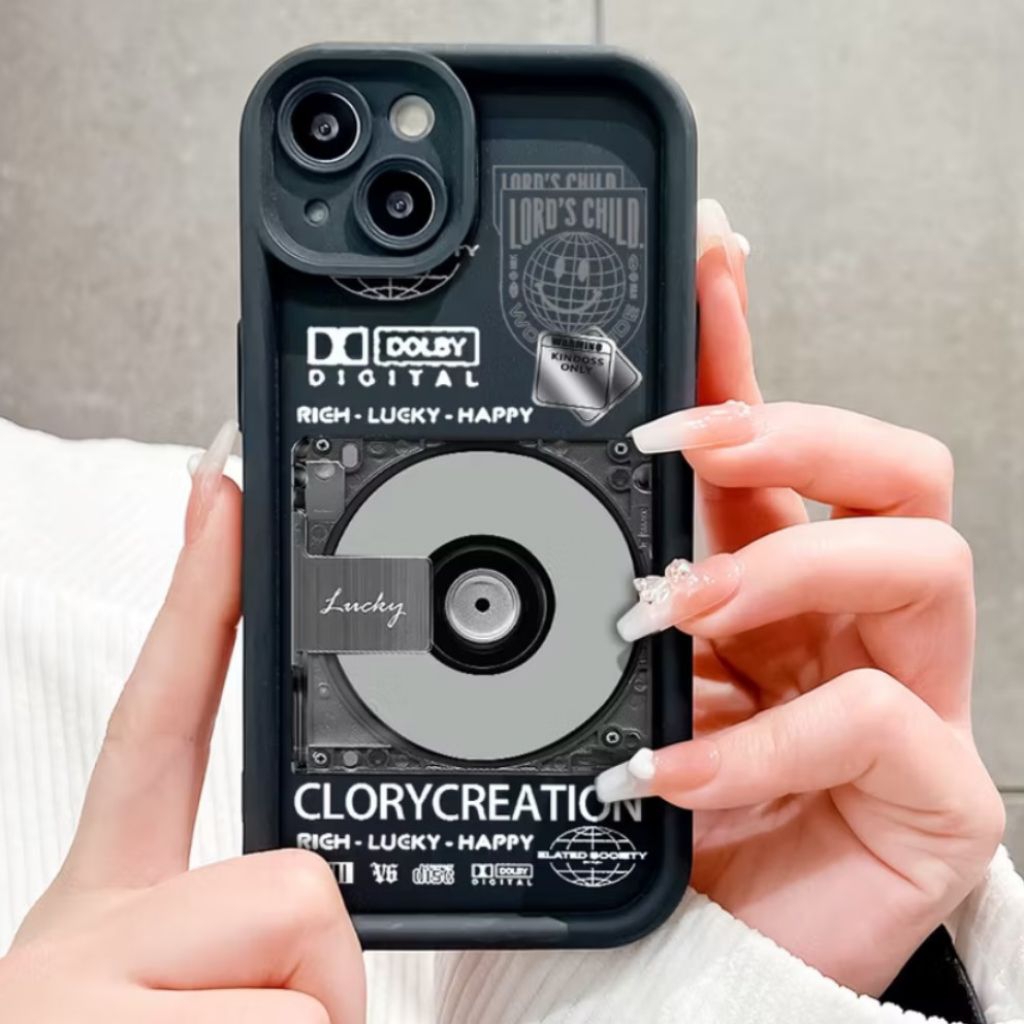 SOFTCASE BLACK MOTIF DIGITAL IPHONE 12 MINI / IP 12 / IP 12 PRO / IP 12 PRO MAX