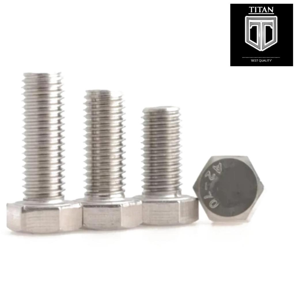 1 ชิ้น Hex Head M10 x 12 / M10 x 16 / M10 x 20 / M10 x 25 / M10x30 / M10 x 35 Hex bolt M10 x 40 / M1