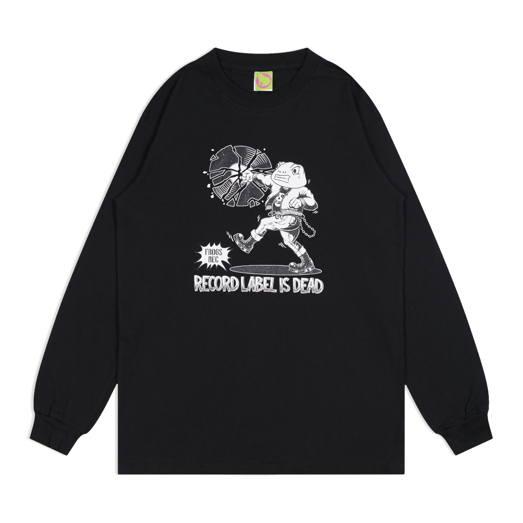 FROGSTONE LONG SLEEVE - FT. LS RECORD LABEL - เสื้อยืดดั้งเดิม