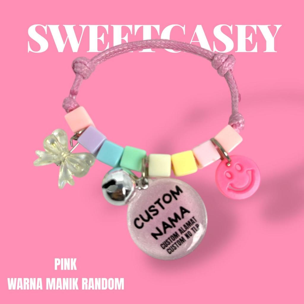 DICE CATNECKLACE/CUSTOM NAME CAT NECKLACE/ฟรี NAME CAT NECKLACE