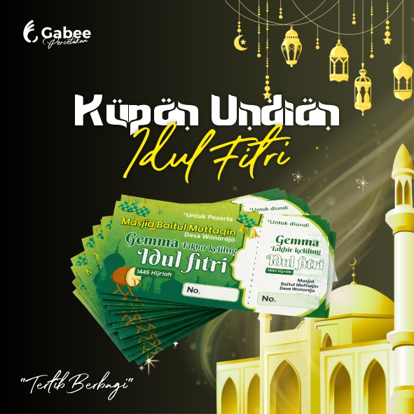 EID AL-FITR LOTTERY COUPON / THR COUPON / HALAL BI HALAL