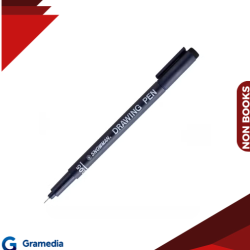 Gramedia Medan - SNOWMAN DRAW.PEN FT700-0.05 สีดํา