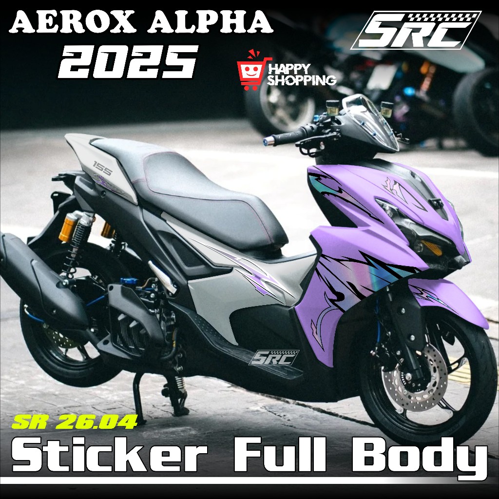 ล่าสุด Yamaha Aerox Alpha Turbo Full Body สติกเกอร์ 2025 2026 Aerox Alpha Turbo Decal สติกเกอร์เวียด