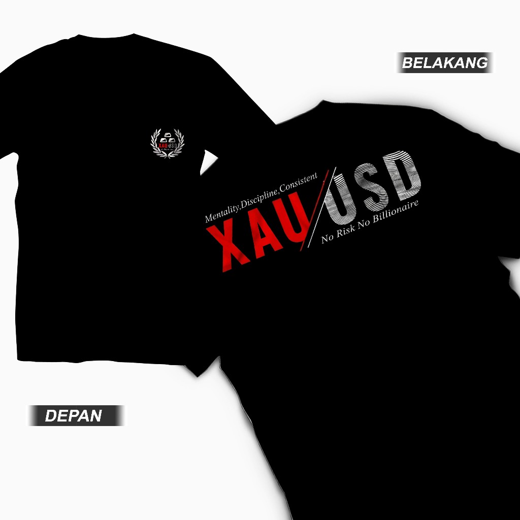 เสื้อยืด XAUUSD distro ล่าสุดสําหรับผู้ชายและผู้หญิง
