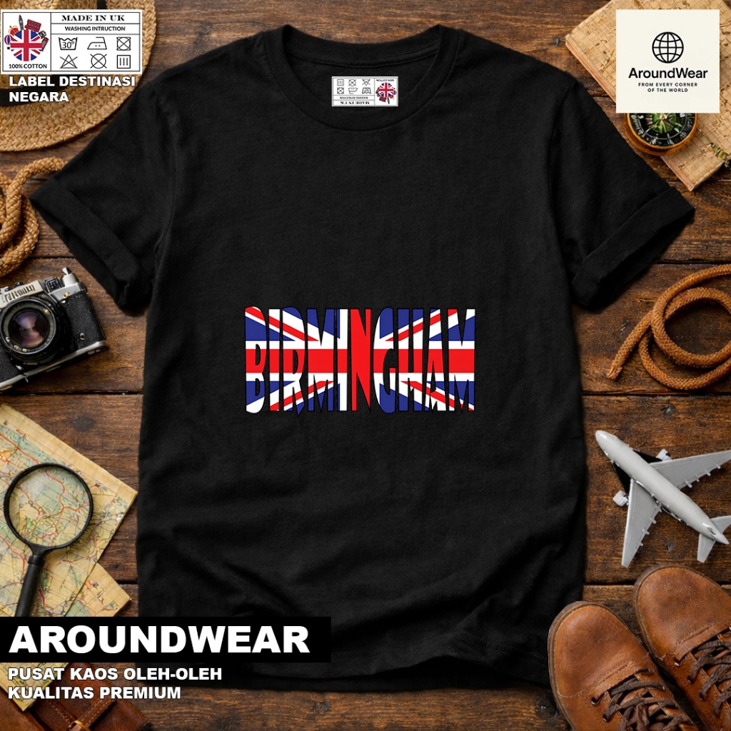 เสื้อยืด ENGLISH SOUVENIR 15, พร้อมแท็กภาษาอังกฤษพรีเมี่ยม SOUVENIR MATERIAL ของขวัญ