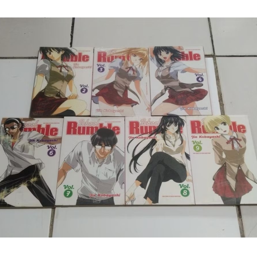 SCHOOL RUMBLE COMIC CAPUTAN VOL.2,3,4,6,7,8,9 ORIGINAL