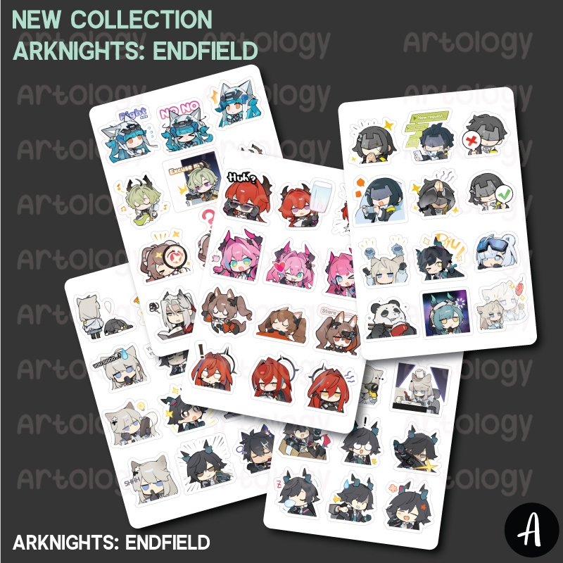 ชุดสติ๊กเกอร์ Arknights: Endfield Chibi Cute Endministrator Chen Perlica