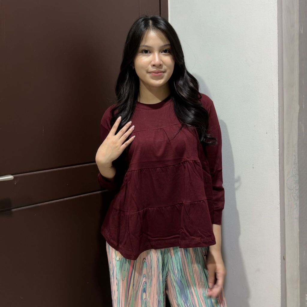 ZEEROKS.OFFICIAL Layla เสื้อเชิ้ตแขนยาวผู้หญิง, Variation 3 ชั้น, วัสดุผ้าฝ้ายหวี