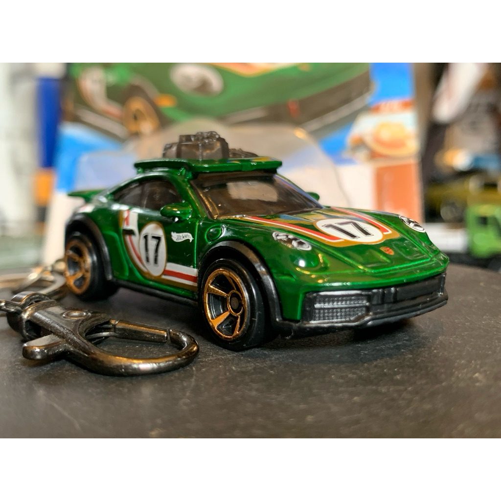 พวงกุญแจ Hot Wheels Porsche 911 Rallye พวงกุญแจแบบกําหนดเอง