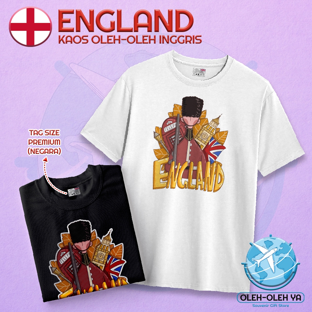 ของที่ระลึก YA ของที่ระลึก เสื้อยืดภาษาอังกฤษ ของขวัญ ของที่ระลึกภาษาอังกฤษ เสื้อผ้า - London Englan