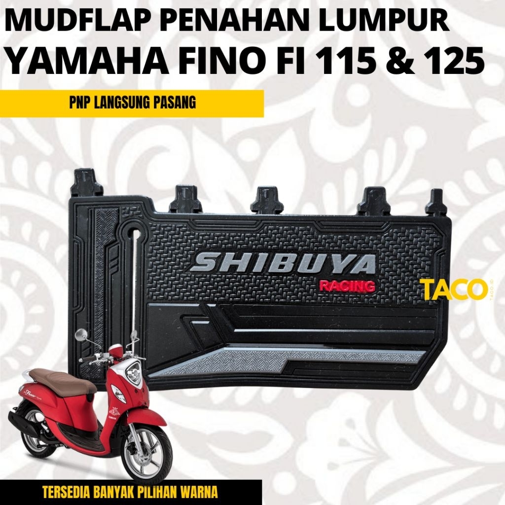 บังโคลน Mudflap Fino FI 115 & 125 / Mud Flap Yamaha Fino FI 115 & 125 - พรีเมี่ยม