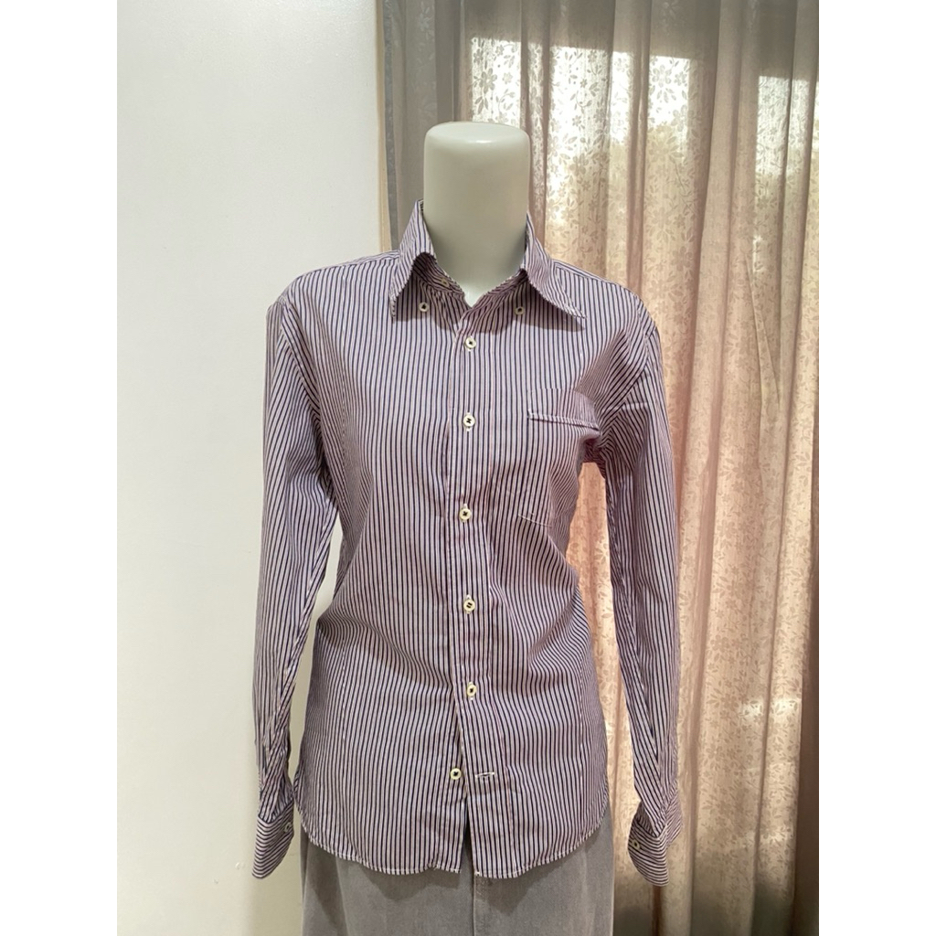 KEMEJA Preloved เสื้อสีกรมท่า by jpress