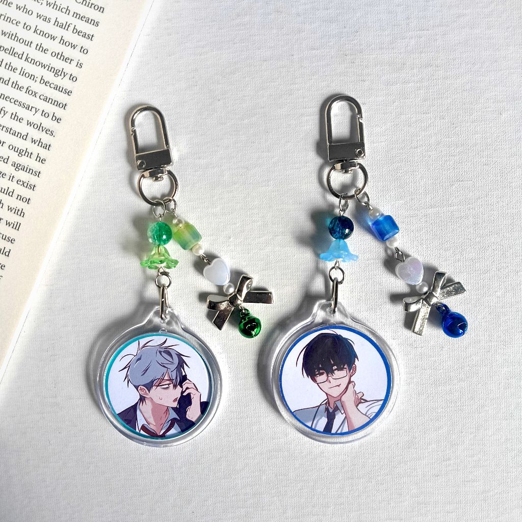 BAG CHARM/BEADS KEYCHAIN CIRCLE ALIEN STAGE