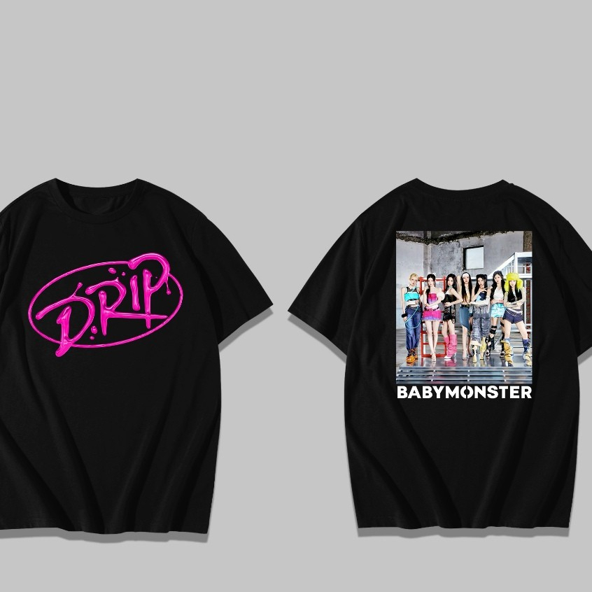 เสื้อยืด Babymonster Drip / Fansmerch / Monstiez / เสื้อยืด Kpop
