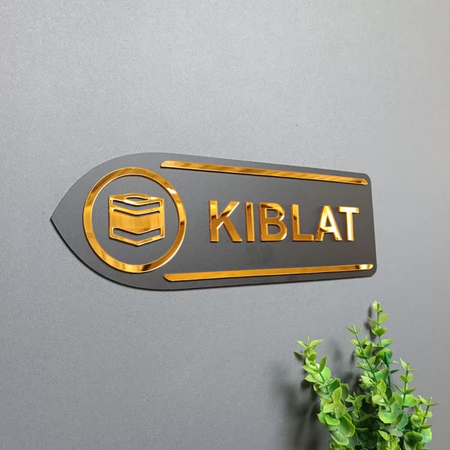 ป้ายทิศทาง Qibla อะคริลิค - ห้องสวดมนต์มัสยิด ตัวบ่งชี้ Qibla