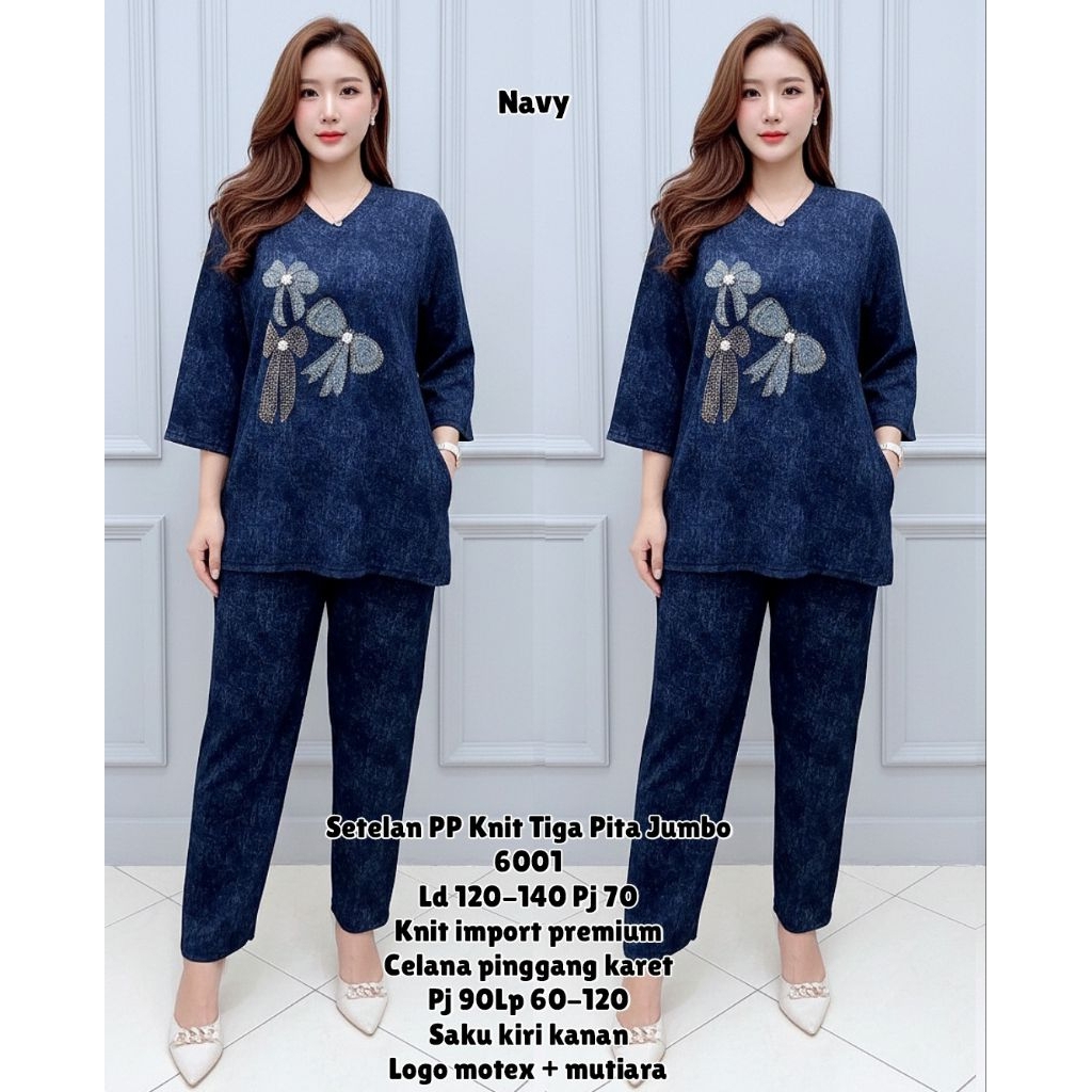 6001 PP Knit Three Ribbon Jumbo Suit LD 120-140CM