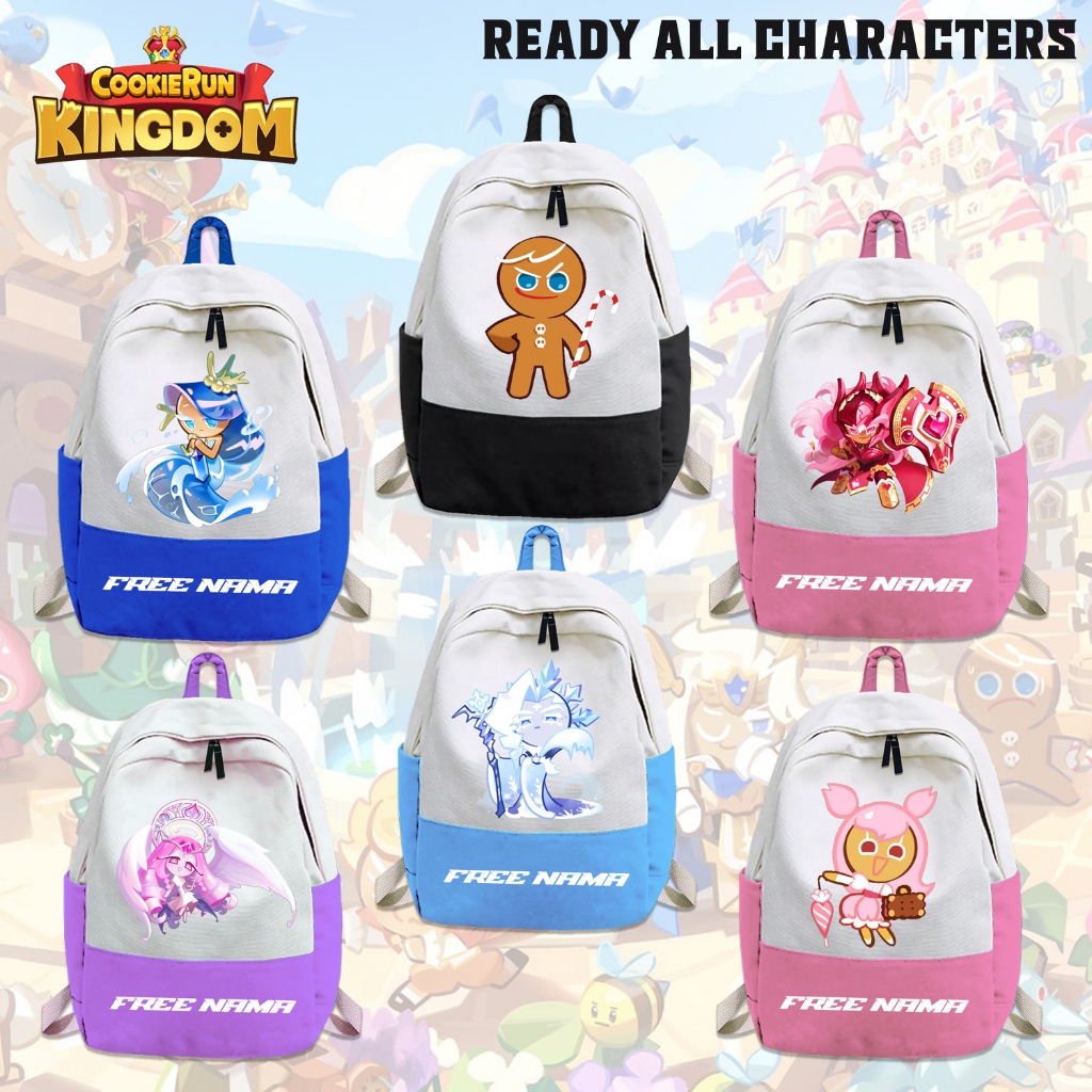 Cookie Run Kingdom Eternal Cookie Character Motif กระเป๋าเป้เด็กพิมพ์ลายชื่อฟรี