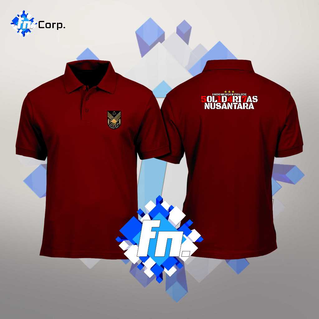 เสื้อโปโล SHORT SLEEVE COLLAR เสื้อยืด SOLIDARITAS NUSTARA XLVII LETING POLRI TOP สําหรับผู้ชายและผู