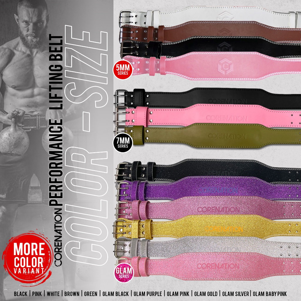 CoreNation Fitness Belt / Gym Fitness Belt / Gym Belt / PowerBelt Gym Fitness Belt / Gym Padding Bel