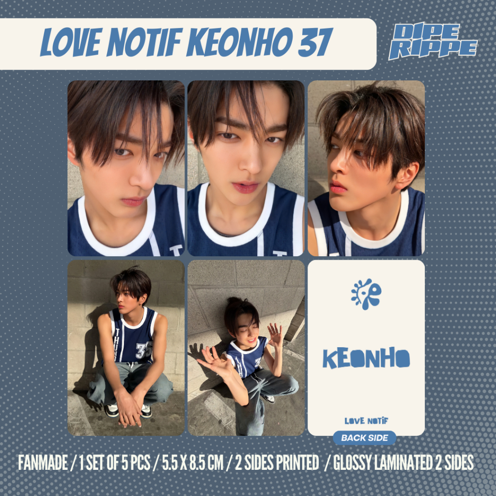 CORTIS - [1 SET CONTAINS 5 ชิ้น] LOVE NOTIF KEONHO