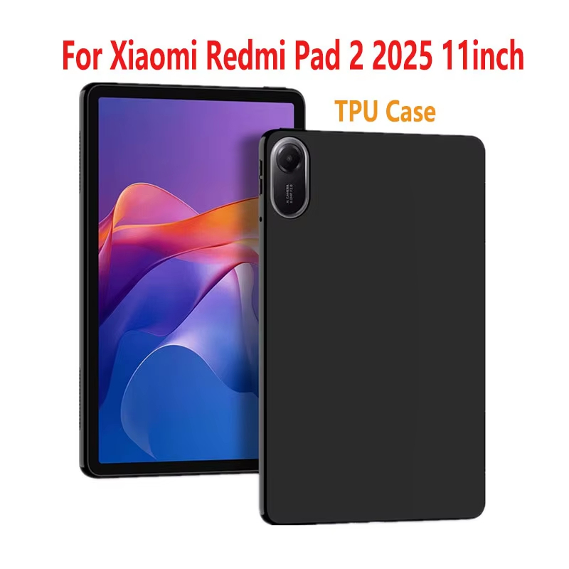 เคสนิ่ม ซิลิโคน Xiaomi Redmi 2 (11) 2025 / เคสสีดํา Redmi Pad 2 / เคส Xiaomi Redmi Pad 2