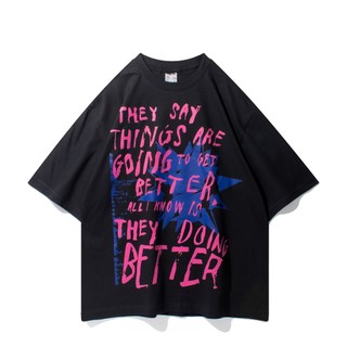 Based On Money Kaos Oversize Pria Wanita Boxy Fit Tshirt Cotton Black Things Are - sibunsu