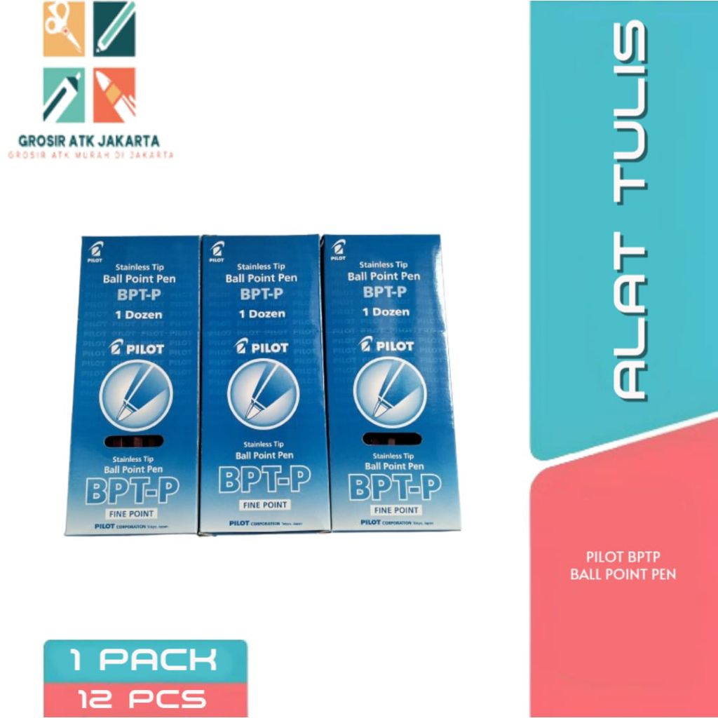 MERAH BPT-P PILOT PEN BLACK BLUE RED/ PILOT PEN PILOT PEN