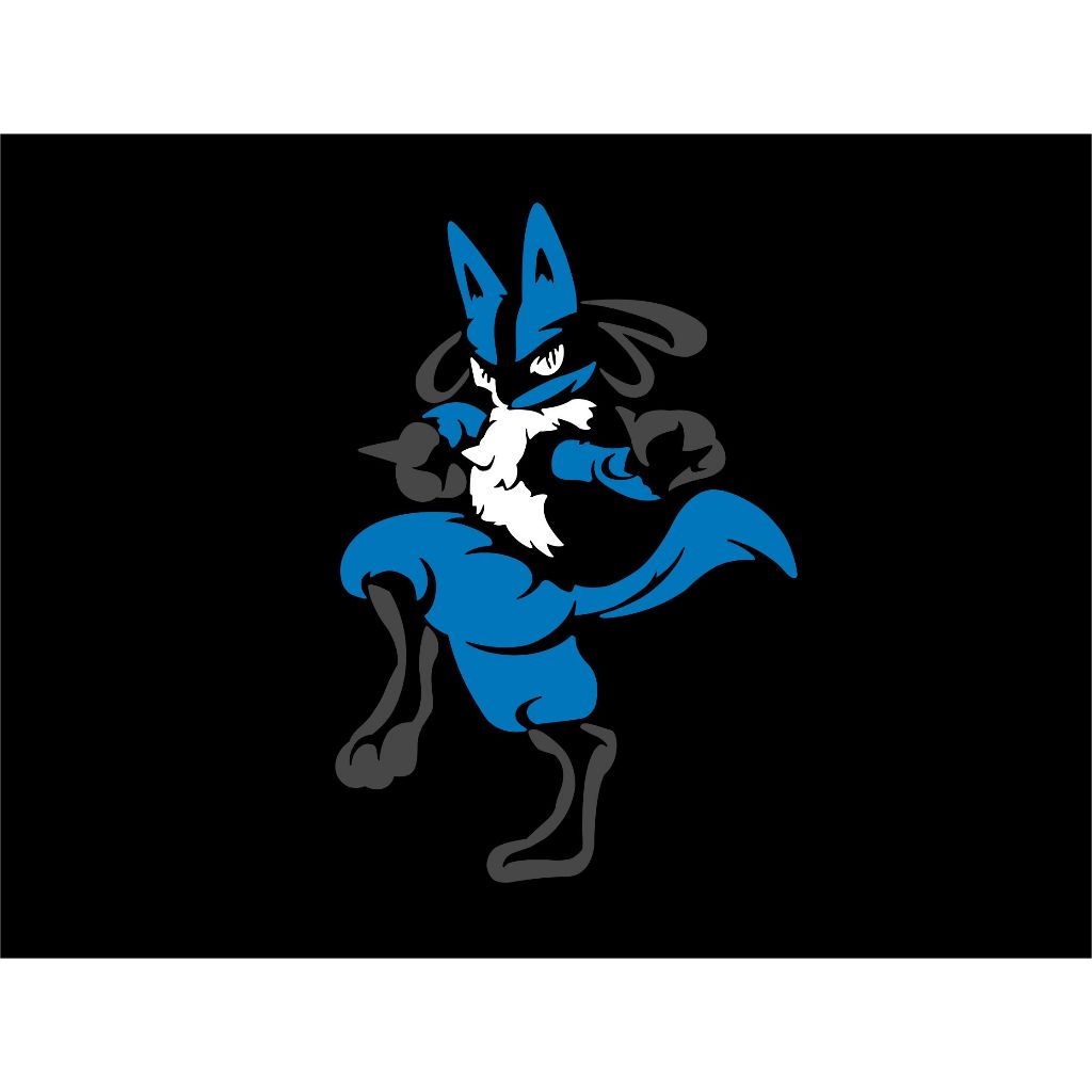 Pokemon Lucario Cutting Sticker Car Motorcycle Anime Manga Sticker