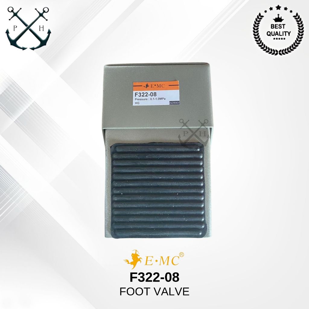 ฟุตวาล์วนิวเมติก 3/2 ทาง 1/4UNT F322 EMC-08