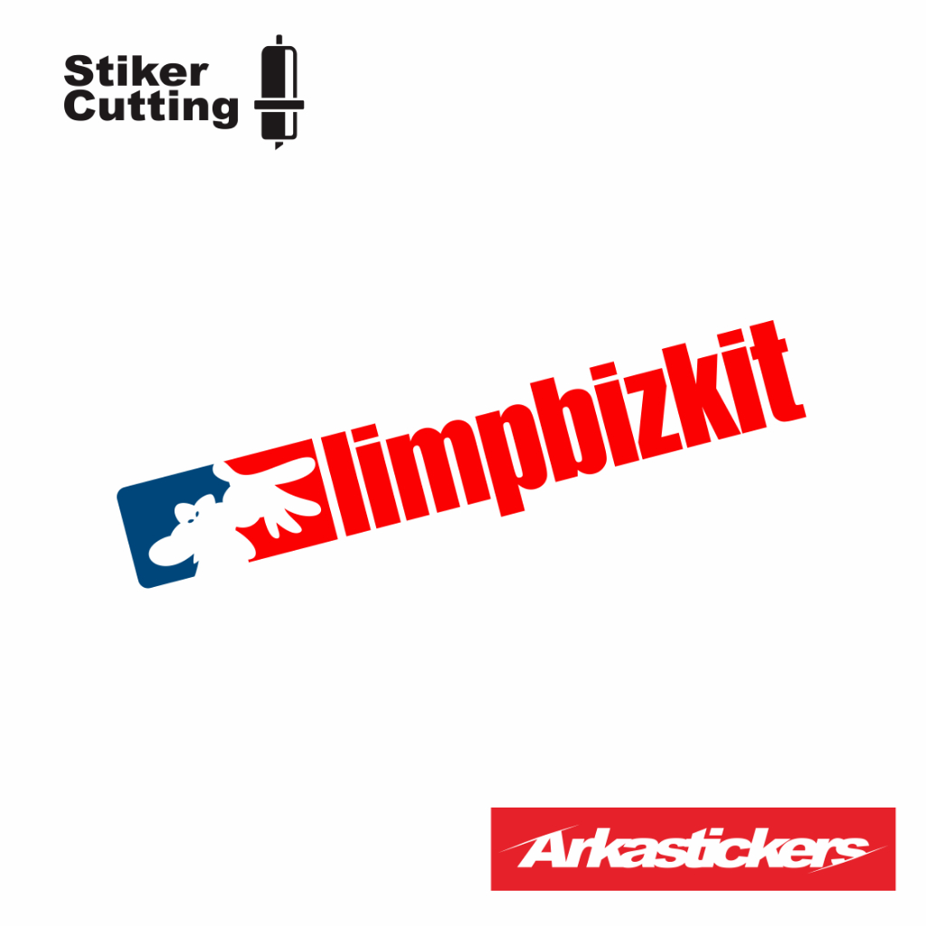CAHAYA LIMP BIZKIT สติ๊กเกอร์ตัดสําหรับมอเตอร์ไซค์ รถยนต์ หมวกกันน็อค ฯลฯ สามารถส่องสว่างเมื่อโดนแสงได้ - สติ๊กเกอร์ LIMP BIZKIT