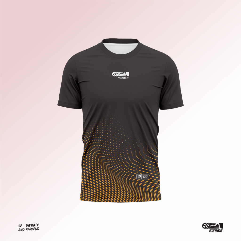 เสื้อวิ่งกลางแจ้ง วัสดุ Dryfit Milano น้ําหนักเบา ไซส์เริ่มต้นจาก S ถึง 5XL พิมพ์เต็มเท่านั้น R018