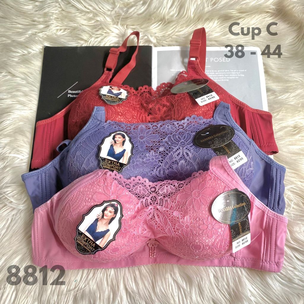 KAMBEN 8812 BRA COTENTS 3 ชิ้น WIRELESS BRA CUP C