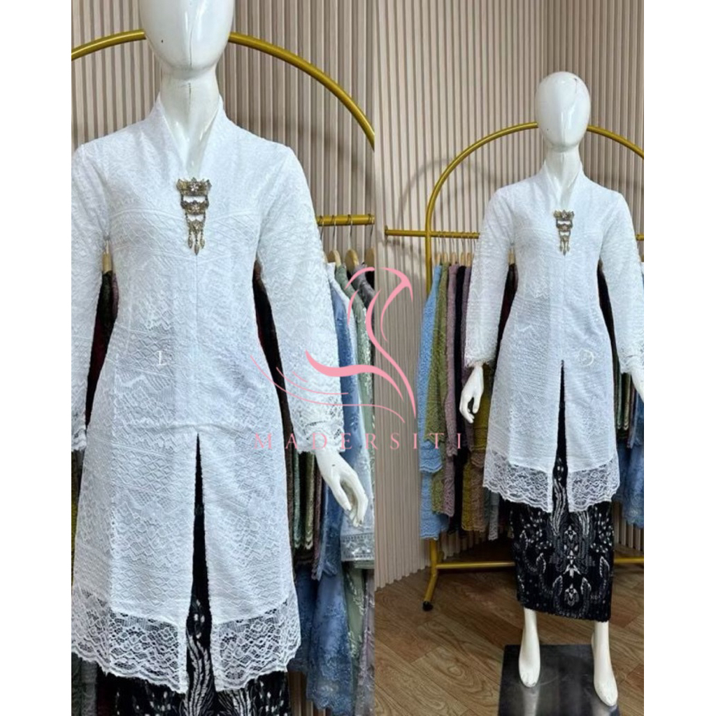 Malika Modern Brocade Kebaya สําหรับบ้านพยาบาล / คอวี Kebaya Top / Malika Kebaya Top / Graduation Ke