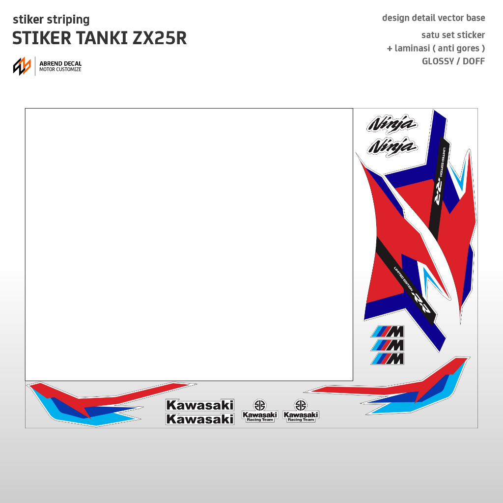 ZX25R TANK STICKER REQUEST BMW