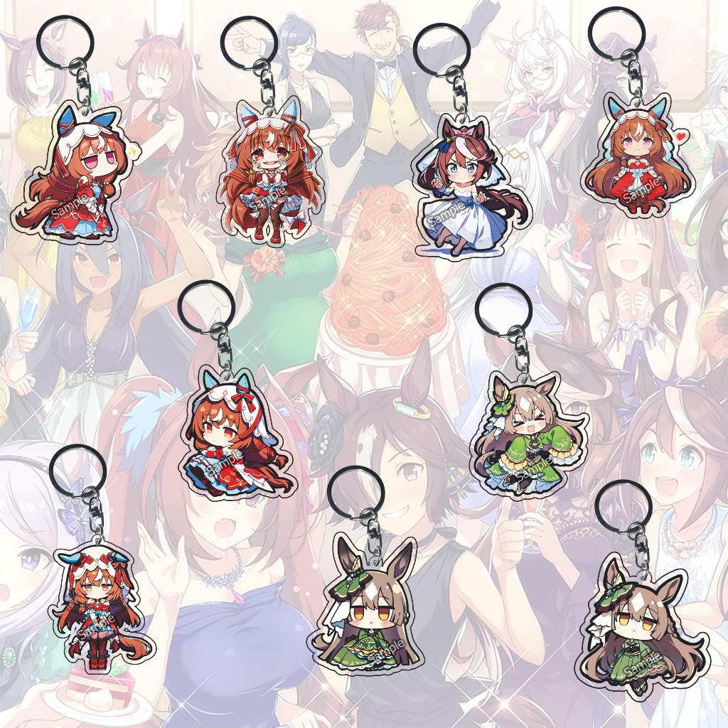 GANTUNGAN Uma Musume พวงกุญแจ Uma musume ภาค 10 - Tokai Teio 04-Satono Diamond - Still in Love- Key 