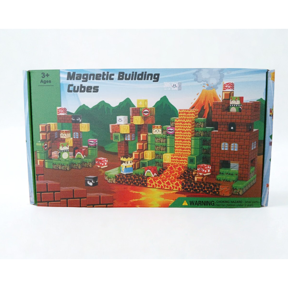 DIY ของเล่นตัวต่อแม่เหล็กบล็อก 60 ชิ้น ZH012