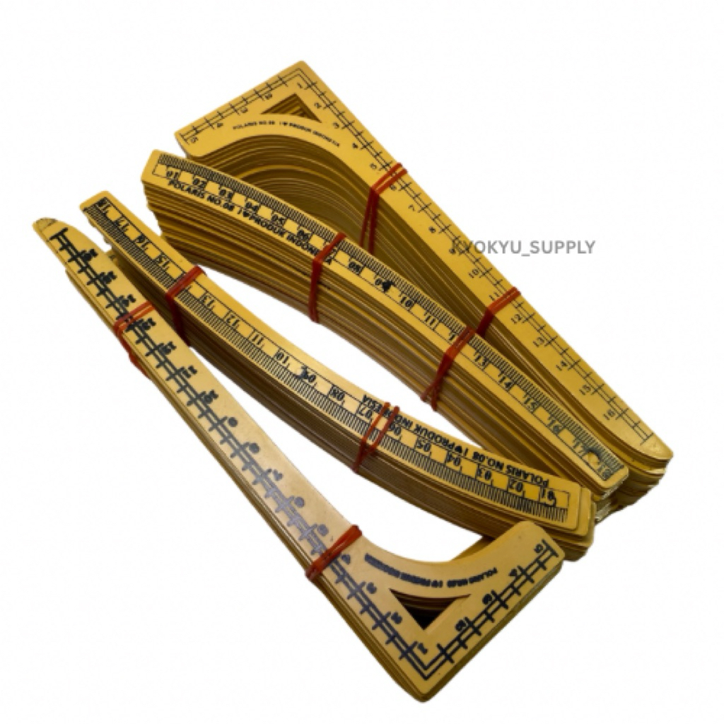 MESIN [WHOLESALE] MINI SMALL RULER / SEWING PATTERN RULER 1 SET MINI SMALL / PATTERN TOOL / เครื่องม