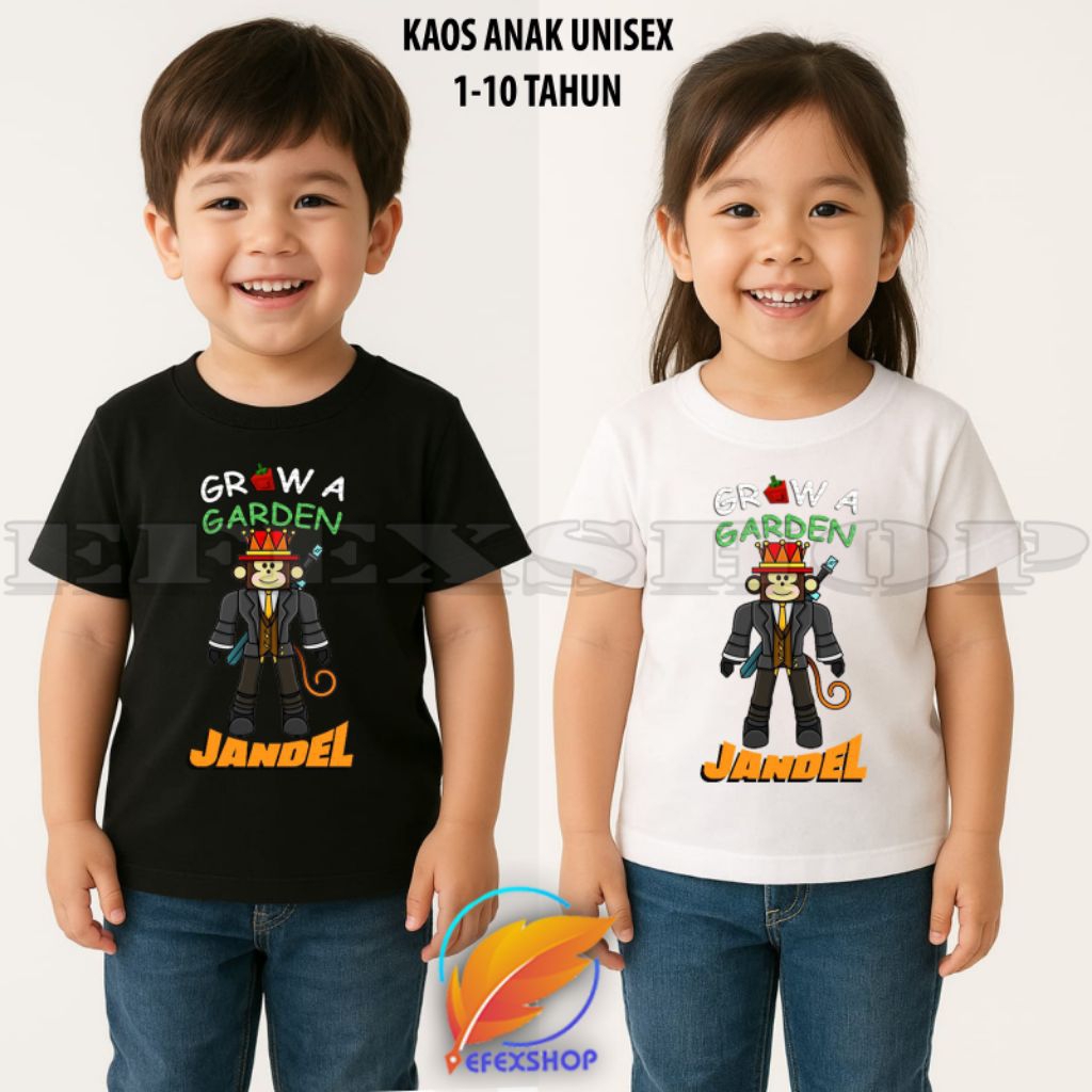 JANDEL GROW A GARDEN เสื้อยืด CHILDRENS JANDEL GROW เสื้อผ้ามุสลิมสวน