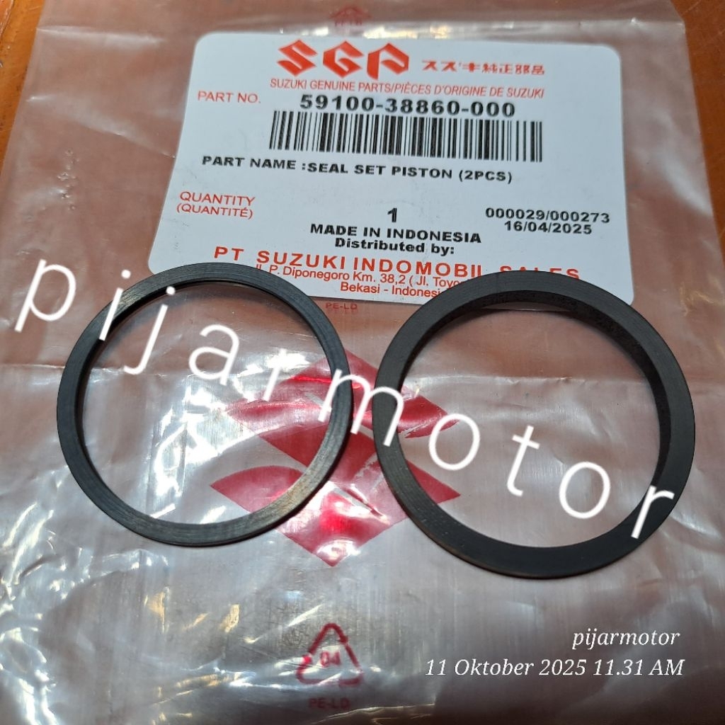 ยาง O แหวน 2 ชิ้น (บางและหนา) ลูกสูบคู่ดิสก์เบรก Caliper Satria 120 Hiu Lumba Rk Cool Rare