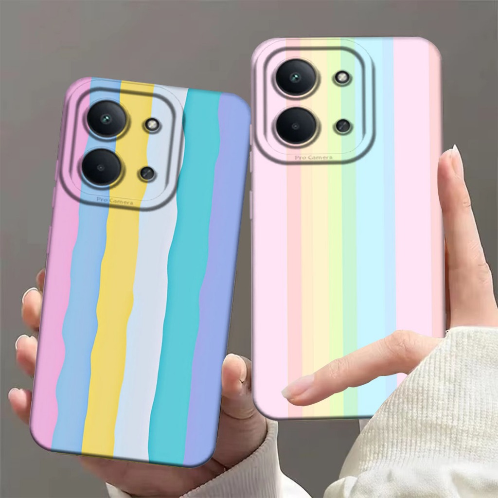 HP Softcase Redmi 15c 4G 2025 Poco C85 4G 2025 - เคสโทรศัพท์ - Custom Softcase - Rainb0w Motif