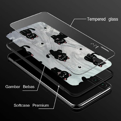 Softcase Glass สําหรับ Oppo A6 Pro ล่าสุด 2025 เคสเคลือบเงา Oppo A6 Pro Case Oppo A6 Pro Case Kaca E