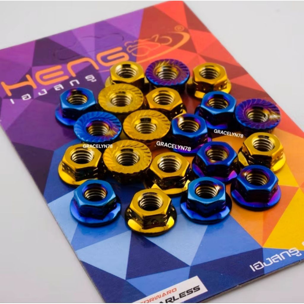 PROBOLT M8 DRAT 12 STELL BLUE BURN GOLD HENG THAILAND