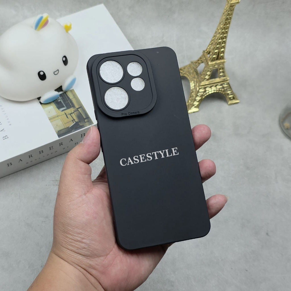 Vivo V50 Lite Case Vivo V50 5G Case Pro Camera Protect Macaron Black Color Casing Vivo V50 Lite Vivo