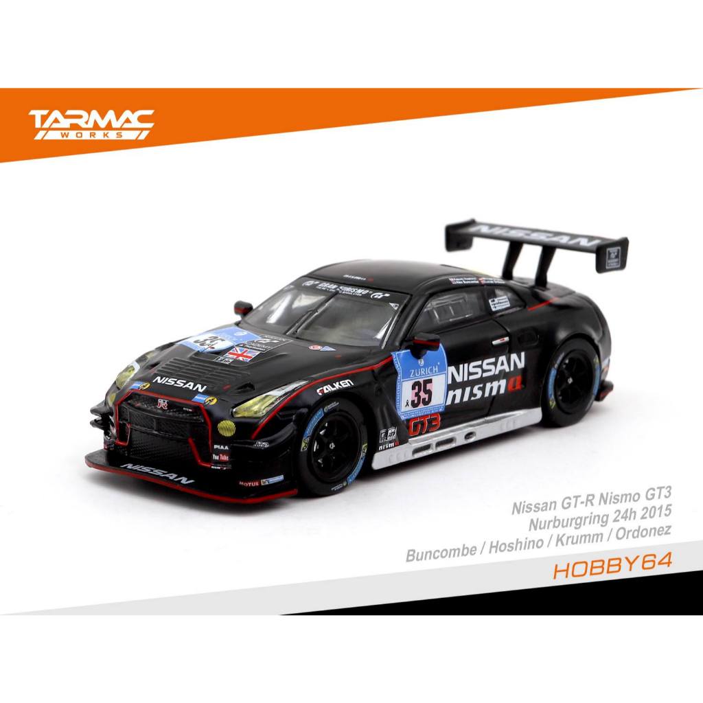 [ONLY 225K] Tarmac Works ปิดผนึก Nissan GT-R Nismo GT3 | นูรเบิร์ก 24ชม. 2015