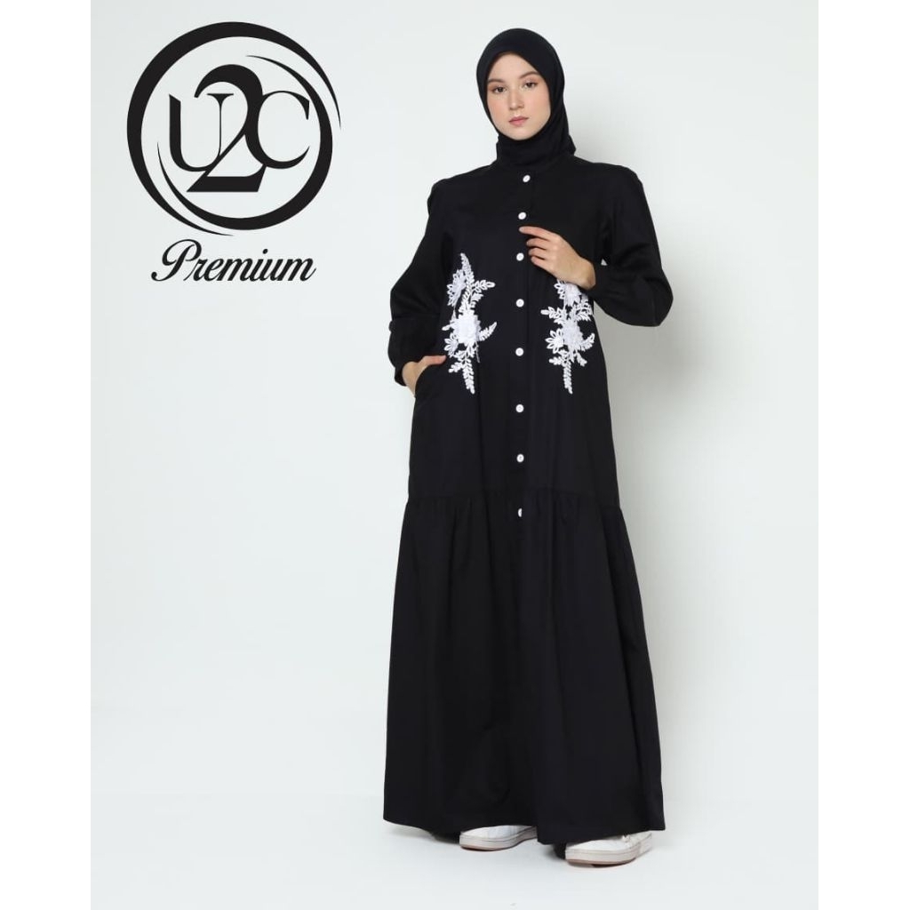AISYAH PREMIUM DRESS BY BUTIK U2C PREMIUM LUXURY DRESS ONLY DRESS GAMIS LEBARAN BY U2C YUTUSI SUPER 