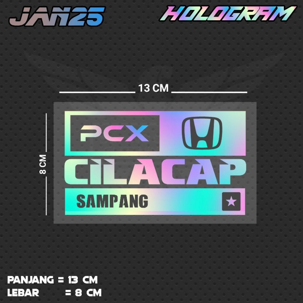 PCX CILACAP SAMPANG / JAN25 KEC CUTTING STICKER